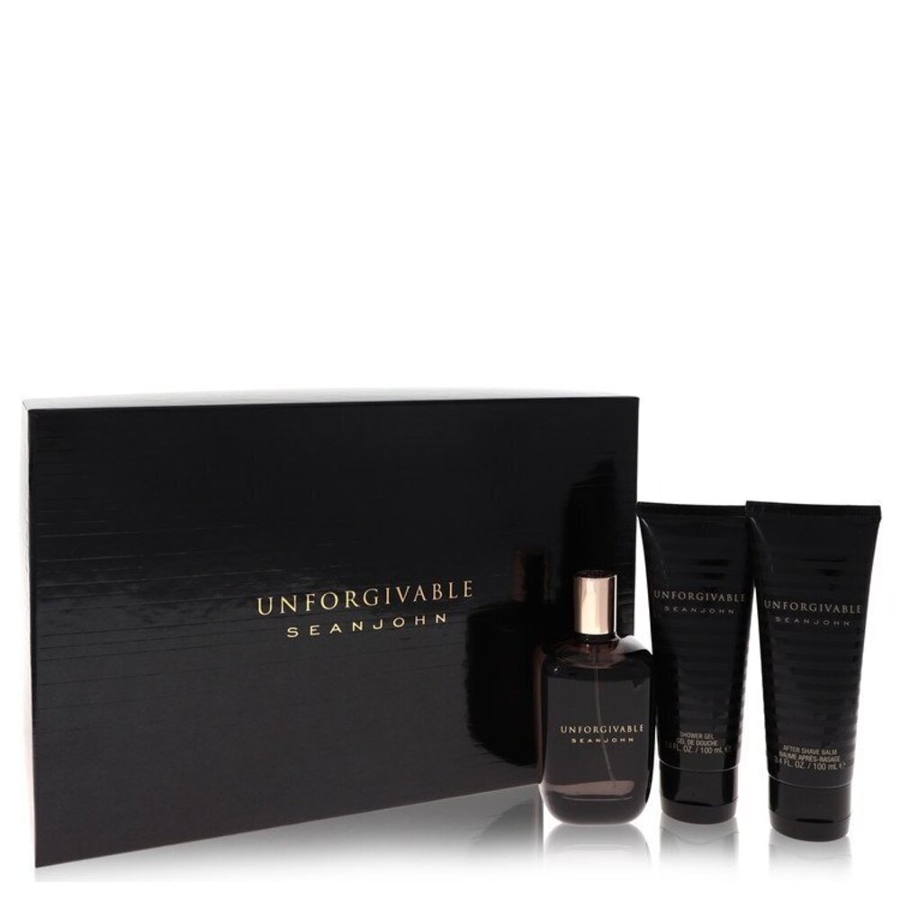Unforgivable by Sean John Gift Set -- 4.2 oz Eau De Toilette Spray + 3.4 oz Show